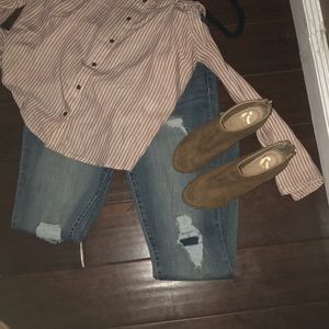 Trendy cute open toe booties